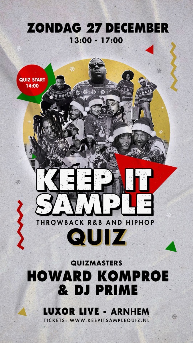 Flyer Keep It Sample, 27 december bij Luxor Live Arnhem